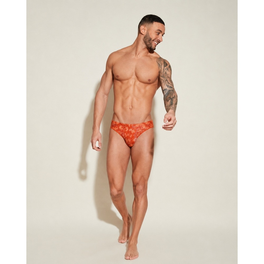 COSABELLA NSN Men's Printed Comfort Micro Brief Sahara Tiger / Size L - NWT